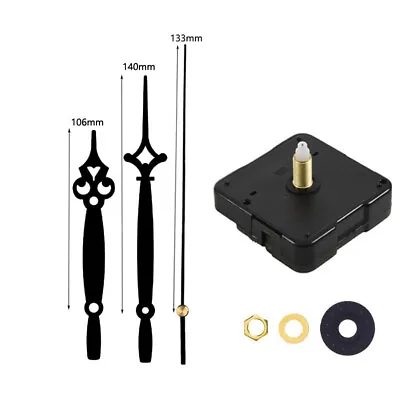 DIY Clock Parts Movement Quartz Mechanism Wall Replacement Repair Tool Hands Kit • $8.35