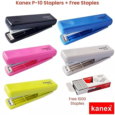 KANEX P-10 Staplers Pocket Fit - 10 Sheets Stapling + 1000 Staples • £3.25