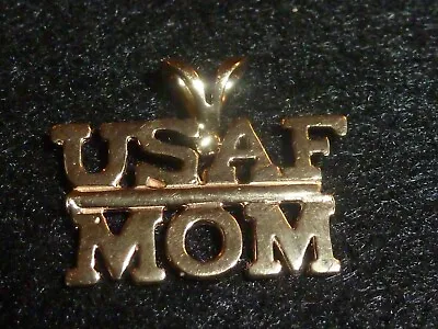 14k Solid Yellow Gold  Usaf Mom  Pendant • $85.29