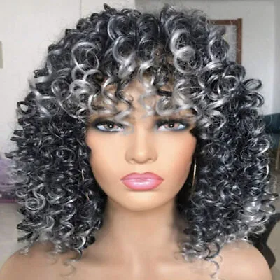 Brazilian Human Wigs Fluffy Short Curly Wavy Hair Hair Lace Front Wig Womens New • $19.99