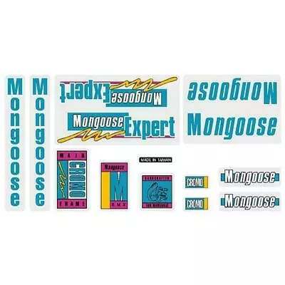Mongoose - 1989 Expert For Black Frame Decal Set - Old School Bmx • $66