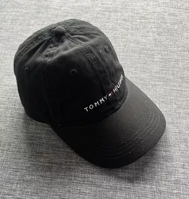 TOMMY HILFIGER CORE Baseball Cap Hat BNWT Black RRP $49.95 • $29.95