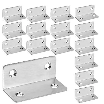 30PCS Stainless Steel Corner Brace 2.3”x 1” Small Corner Brackets Heavy Dut... • $30.78