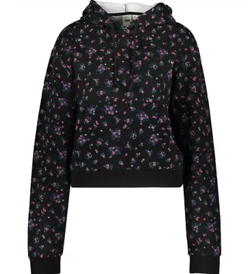 Vans Women's Beauty Black Floral  Hoodie** Size SMALL ** New With Tags • £19.99