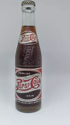 Vintage 1940s Embossed Pepsi Cola Bottle Double Dot Paper Label Full & Sealed • $125