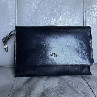 Monsac Black Leather Clutch  • $31.97