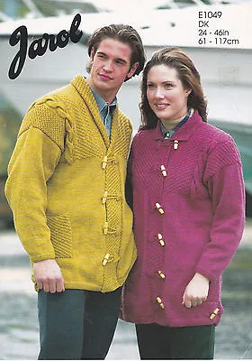 £1.99 • Buy Jarol Knitting Pattern Adult & Childs Parka Jackets Duffle Coat Buttons DK 24-46