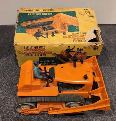 Marx Junior Bulldozer Battery Operated Vintage Vehicle • $59.19