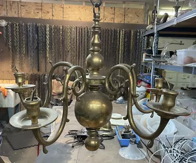 $45 • Buy Vintage European Cast Brass Chandelier Parts