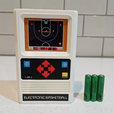 Retro Mattel ELECTRONIC BASKETBALL Handheld LCD Video Game With New Batteries  • $24.88
