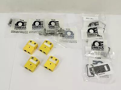 (4) Omega OSTW-K-F Standard Size Type K Female Connectors W/ PCLM & SFCL-1 Clip • $52.50