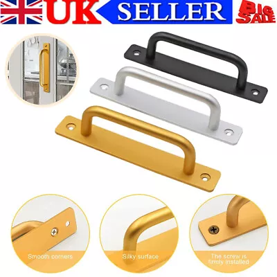 1/2pcs Gate Aluminium Alloy Sliding Barn Door Pull Handle Modern Cabinet Bedroom • £6.99