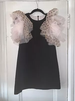 Nwt Monnalisa Girls Sz 10 Fabulous Puffy Sleeve Dress • $49.99