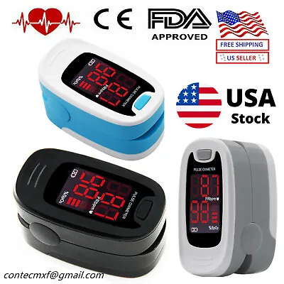 USA Fingertip Pulse Oximeter Blood Oxygen Saturation Heart Pulse SPO2 Monitor O2 • $8.99