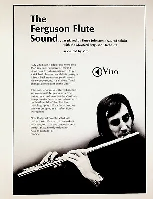 1974 Bruce Johnston Vito Flute Maynard Ferguson Orchestra - Vintage Ad • $11.61