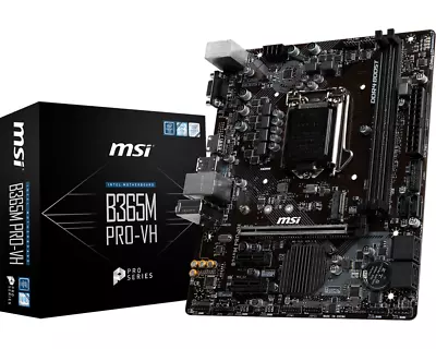 MSI B365M PRO-VH Socket 1151 LGA 1151 For Intel 8th / 9th CPU VGA HMDI MATX • $275