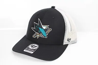 47 Brand Adult San Jose Sharks Trucker Hat Black / White • $23.79
