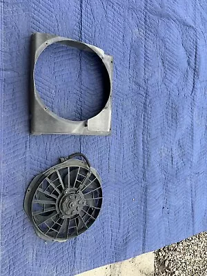 BMW E36 3-Series Aux Auxiliary AC Cooling Pusher Fan W Shroud 1992-1999 OEM USED • $150