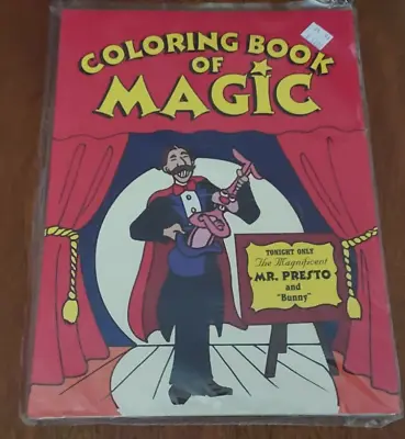 Coloring Book Of Magic: The Magnificent Mr. Presto And  Bunny  - Close-Up Magic • $11.95