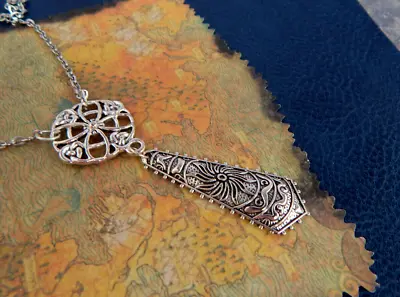 Viking Necklace Pendant Norse Jewelry Silver Chain Nordic Vikings Shield Maiden • $18.99