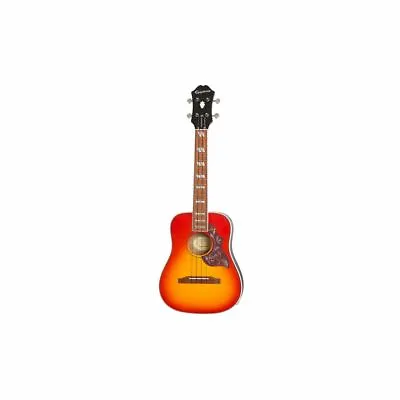 EPIPHONE Hummingbird Acoustic/Electric Ukulele Outfit (Tenor) Faded Cherry • $228.64