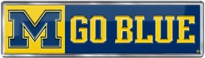 Michigan Wolverines Color Emblem Sticker Decal Aluminum Metal Car Truck #2 • $9.99