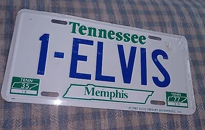 1935-1977 Elvis-1 Memphis Tennessee Metal License Plate SOUVENIR Sealed New! • $19.99