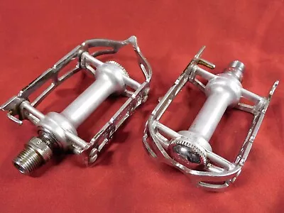 1 Pair Vintage 1970's Patent Campagnolo #1037 Nuovo Record Road Pedals 9/16 X 20 • $64.95