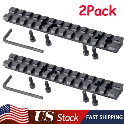 2x For Shotgun Mossberg 500/590/835 20mm Picatinny Weaver Scope Sight Rail Mount • $14.79