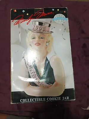 2000 Millenium Marilyn Monroe Clay Art Collectible Cookie Jar Ceramic Brand New  • $84.99