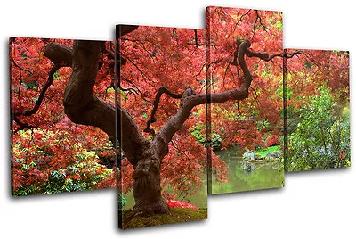 Cherry Blossom Tree Landscapes MULTI CANVAS WALL ART Picture Print VA • $109.99