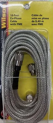 Wilson 305818FME 18 Foot Mini 8 75ohm CB Antenna Co-Phase Coax Cable With FME • $29.95