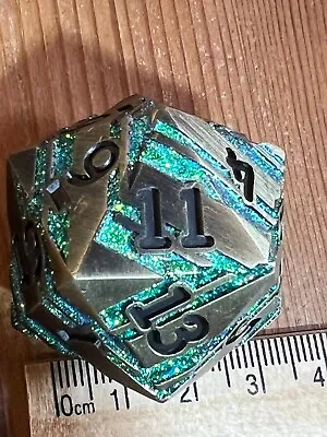 D20 Metal Strata Dice 35mm  For RPGs • £20