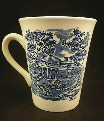 Liberty Blue Mug Monticello Staffordshire Made In England Transferware  • $10