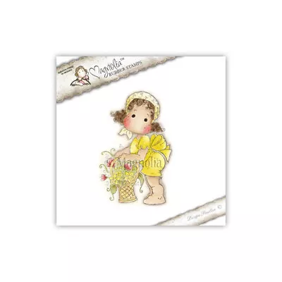 Magnolia Rubber Stamps Tilda With Daffodil Basket B6 NEW • $4