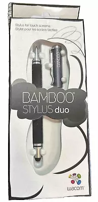 Wacom Bamboo Black Stylus Duo 2-in-1 Stylus For IPhone Capacitive Touch Surface • $17.99