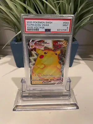 $34.95 • Buy Pikachu VMax 044/185 Full Art - Vivid Voltage - Pokemon Card - PSA 9 MINT