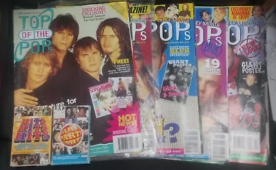 X5 Top Of The Pops Magazines Issues #6 To #10 Lot Take That Boyzone W/cassettes • £46