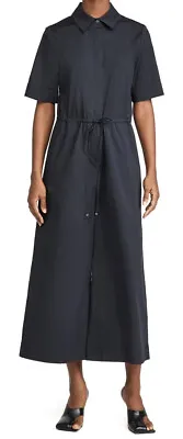 $249 • Buy STAUD Ludo Short Sleeve Stretch Cotton Jumpsuit Black Size Medium $325 NEW