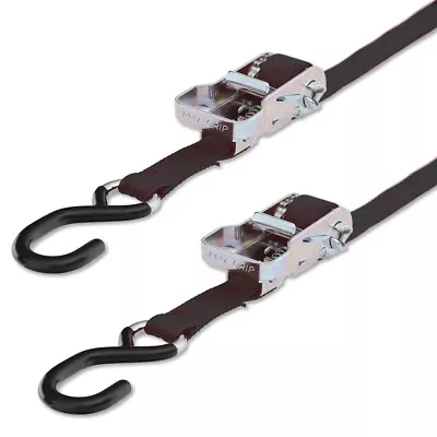 Progrip Powersports Motorcycle Ratchet Tie Down Straps Lab Tested (2 Pack) Black • $19.94