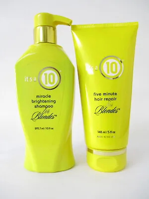 Its A 10 Miracle Brightening Shampoo For Blondes 10 Oz & Five Minute Hair Repair • $36.80