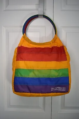 Vintage Victor Hawaii Rainbow Pride Insulated Travel Tourist Shoulder Bag 1970s • $50