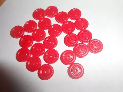 25 Red 3/8 Midgetoy Tootsietoy Rubber Tires New Old Stock • $5.99