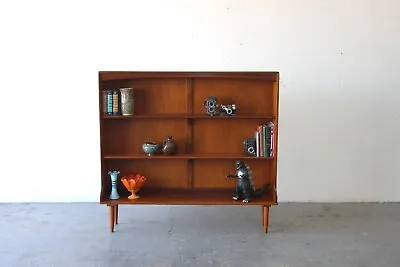 MCM Mid Century Danish Modern Teak Bookcase Display Cabinet • $950