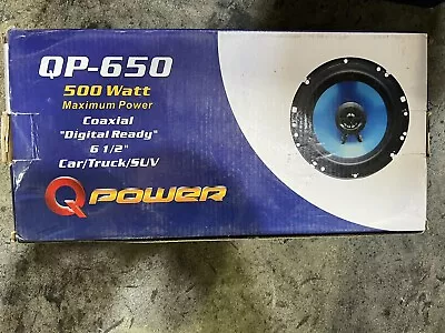 Q Power QP-650 6.5” Car Speakers 500 Watts  • $50
