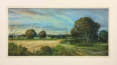 Contemporary English School Oil On Board Landscape Painting. Signed. • £20