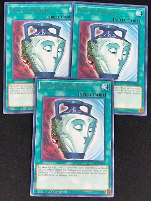 Yugioh Pot Of Duality Kico-en054 1st Rare X3 (nm) • $4.88