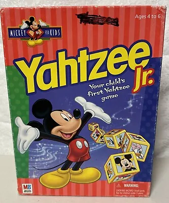 Yahtzee Jr 1998 Disney Mickey Mouse For Kids Complete MB  PRESCHOOL Game 4 Up • $11.93