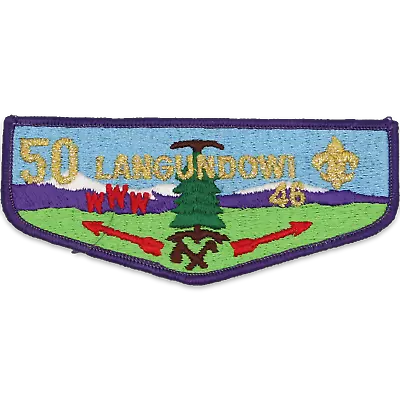 50th Anniversary Langundowi Lodge 46 Flap French Creek Council Patch PA OA BSA • $200