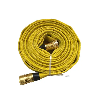 Fire Hose 3/4in.x 25 Ft.  Yellow 250 Psi High-quality Flexible Lining • $39